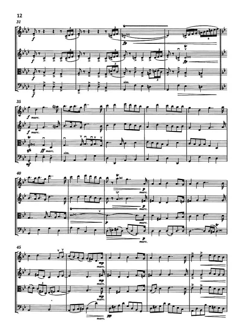 MARCH OF THE KINGS（圣诞音乐、弦乐四重奏）