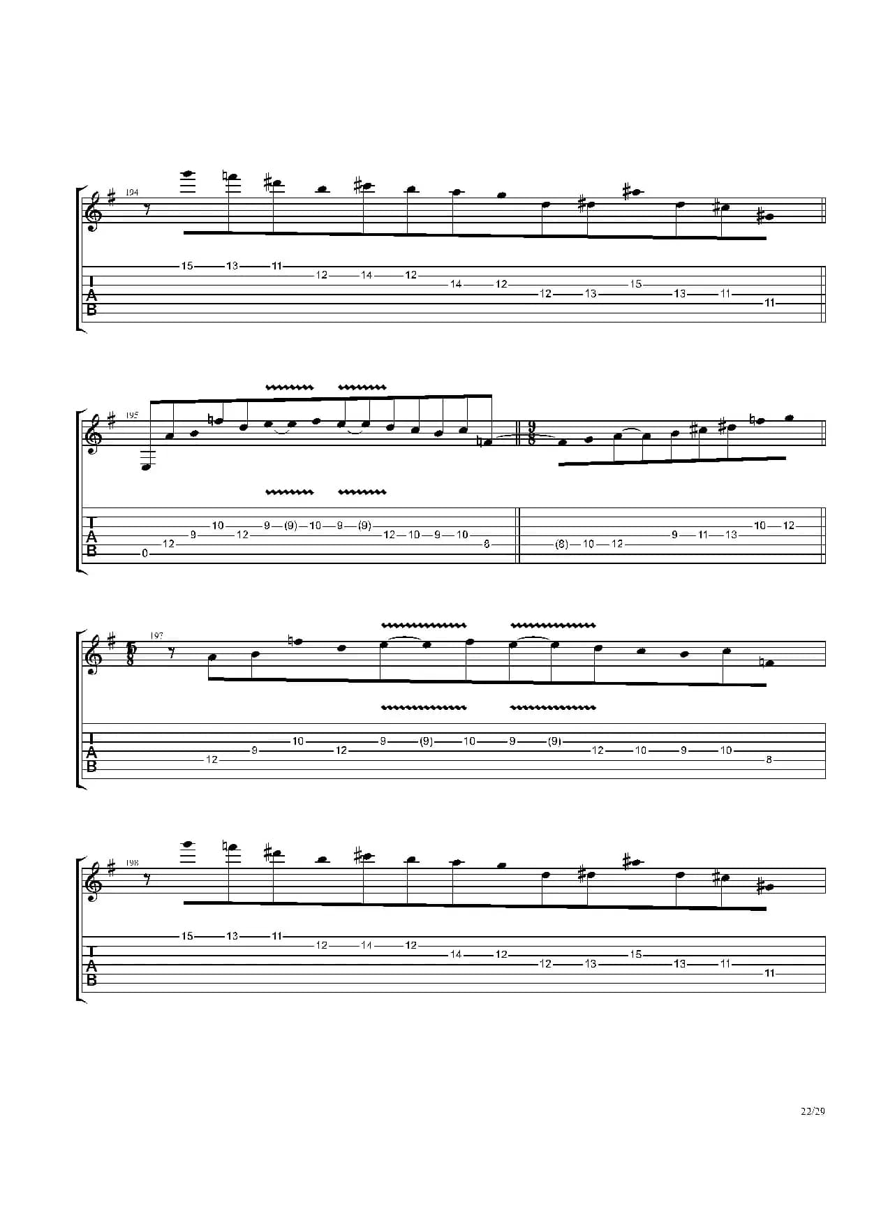 The Dance Of Eternity（吉他独奏）