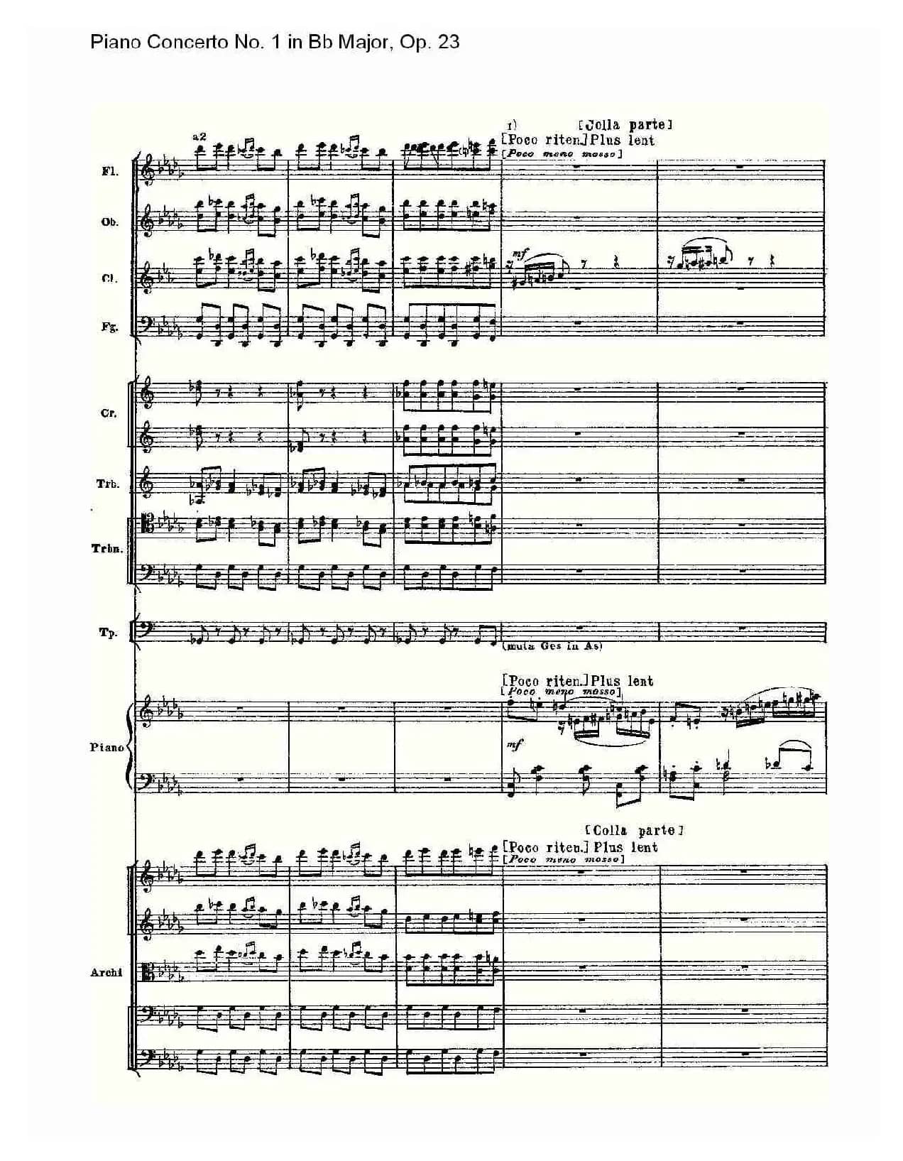 Bb大调第一钢琴协奏曲,Op.23第三乐章（一）