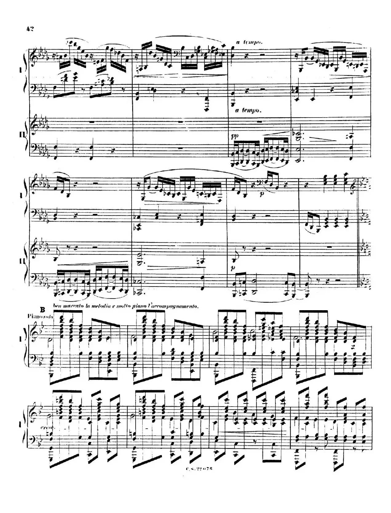 Piano Concerto No.2 in F Major Op.35（F大调第二钢琴协奏曲·Ⅱ·双钢琴）