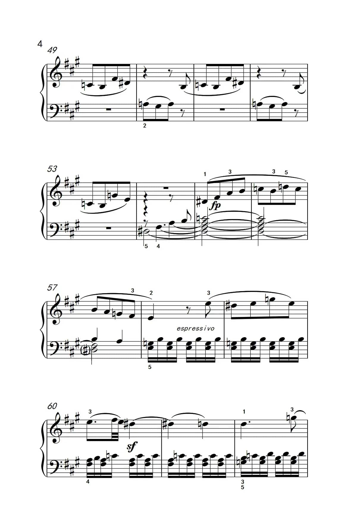 奏鸣曲 Opus 2 Nr.2 第一乐章（贝多芬奏鸣曲集 1）