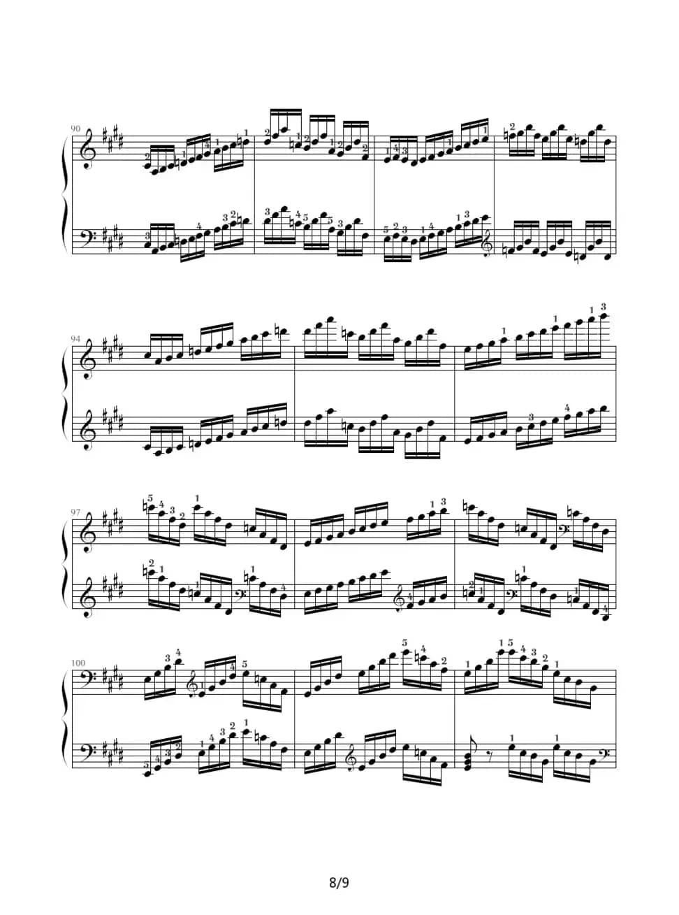 E大调练习曲（Op.72 No.1）