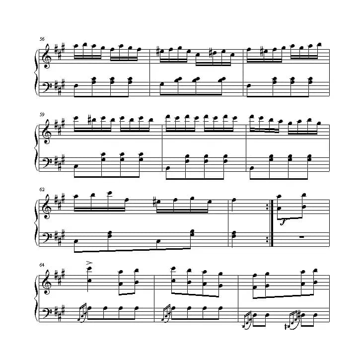 土耳其进行曲（还没考级记谱版）