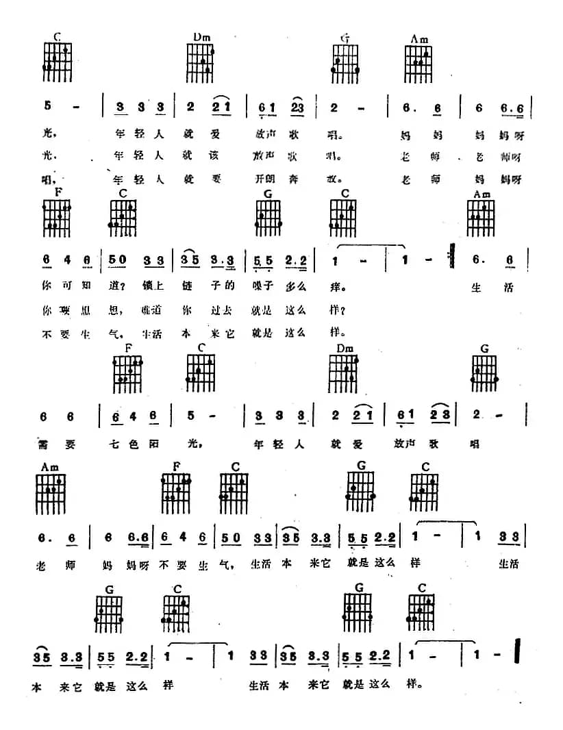 我多想唱（电子琴吉他弹唱）