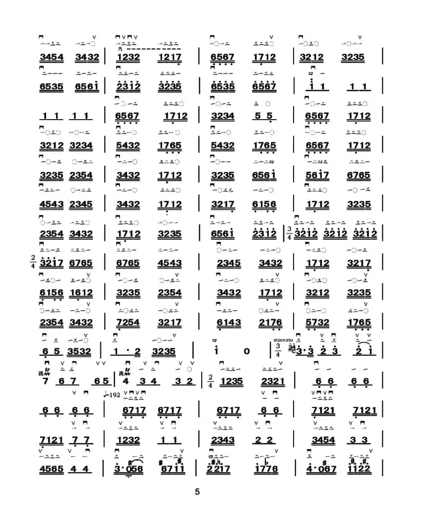 舞之魂（中音板胡、简谱版）