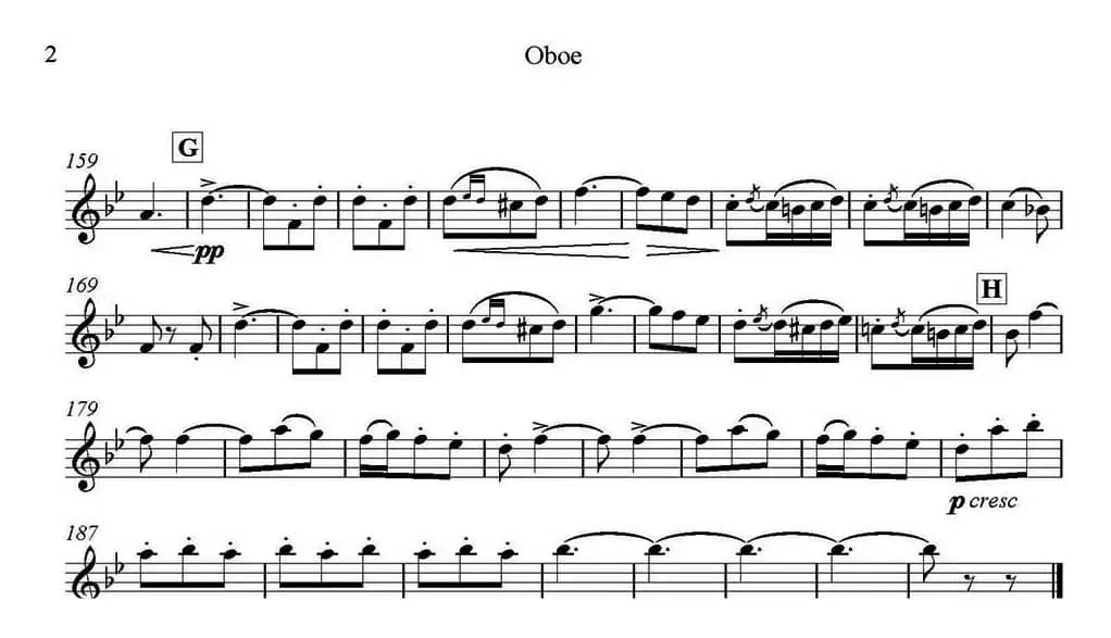 Brindisi(Traviata) 饮酒歌（管弦乐） （双簧管分谱）