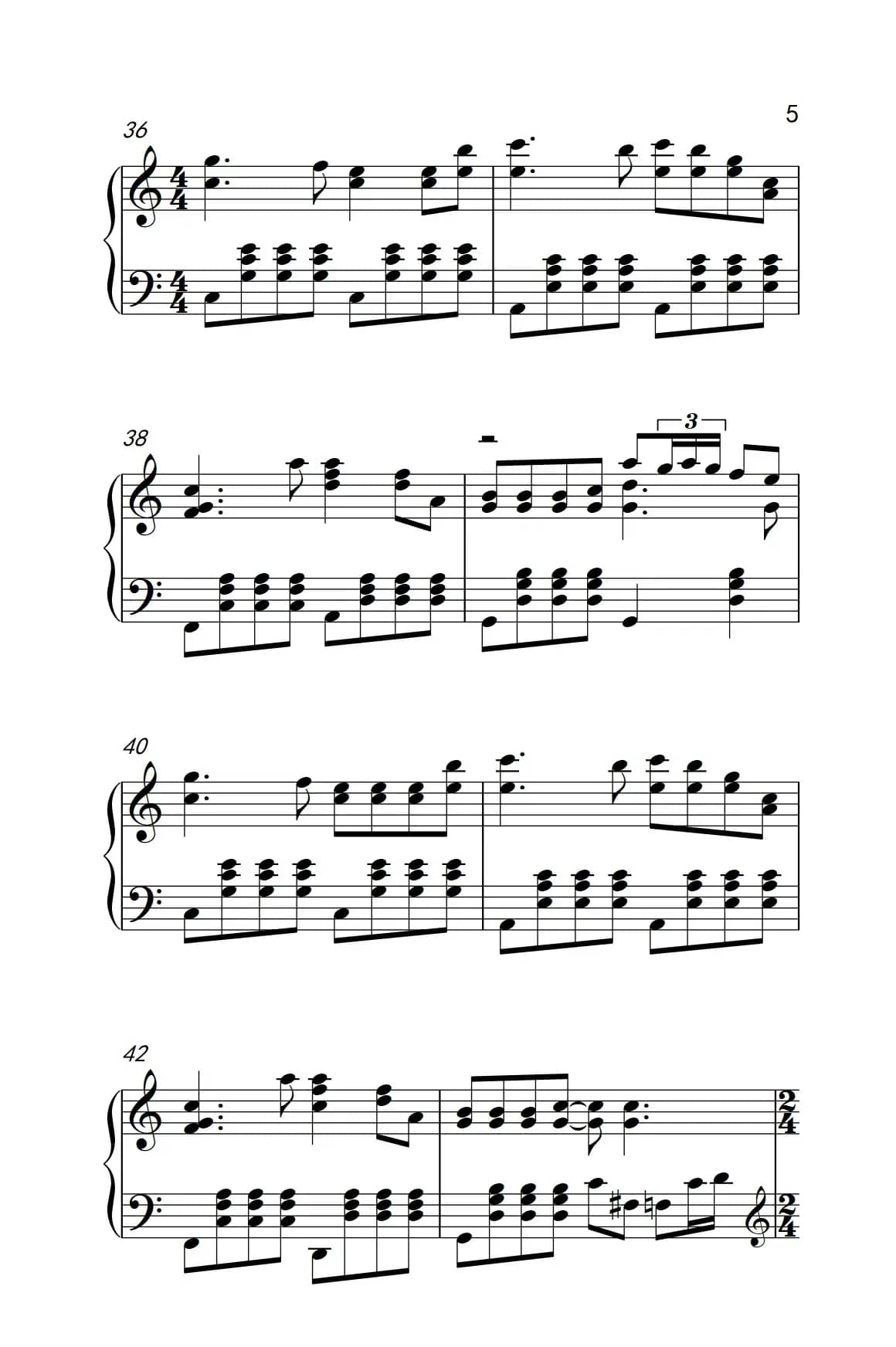 黑白配（《弹吧音教》制谱版）