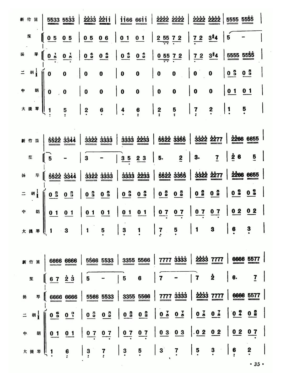 在希望的田野上（新竹笛+乐队伴奏）