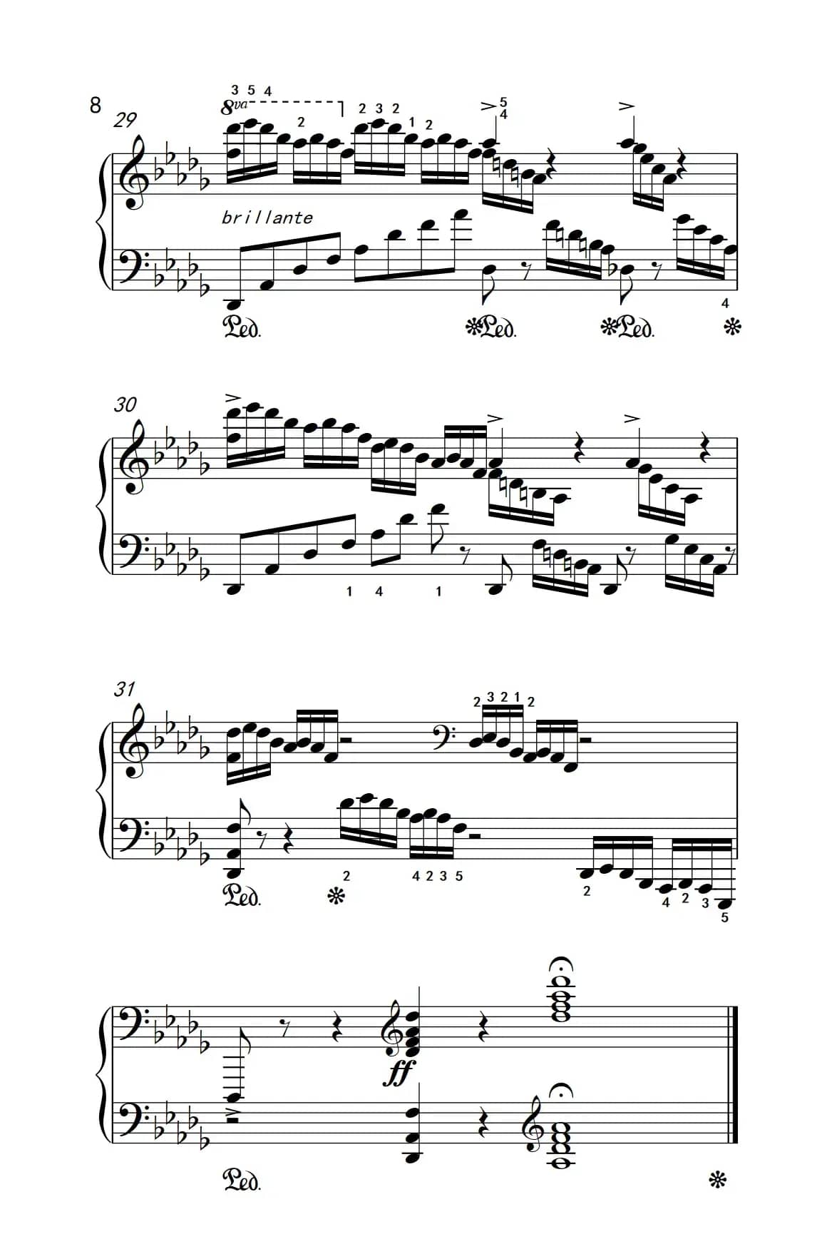 莫什科夫斯基 钢琴练习曲（第十二首）