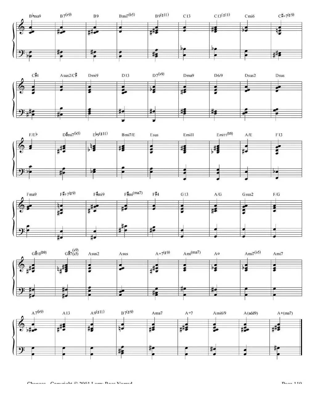 Changes（爵士乐和弦教材）（P101-125）