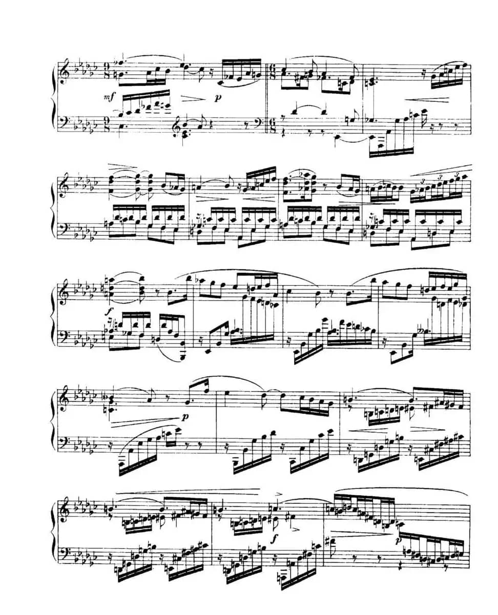 福雷13首船歌：Barcarolle No·3 in G-flat, Op·42