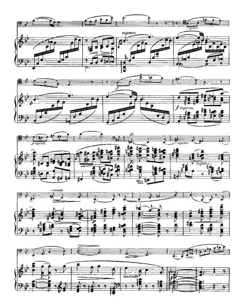 马克斯·布鲁赫 Op70 4首（大提琴+钢琴）