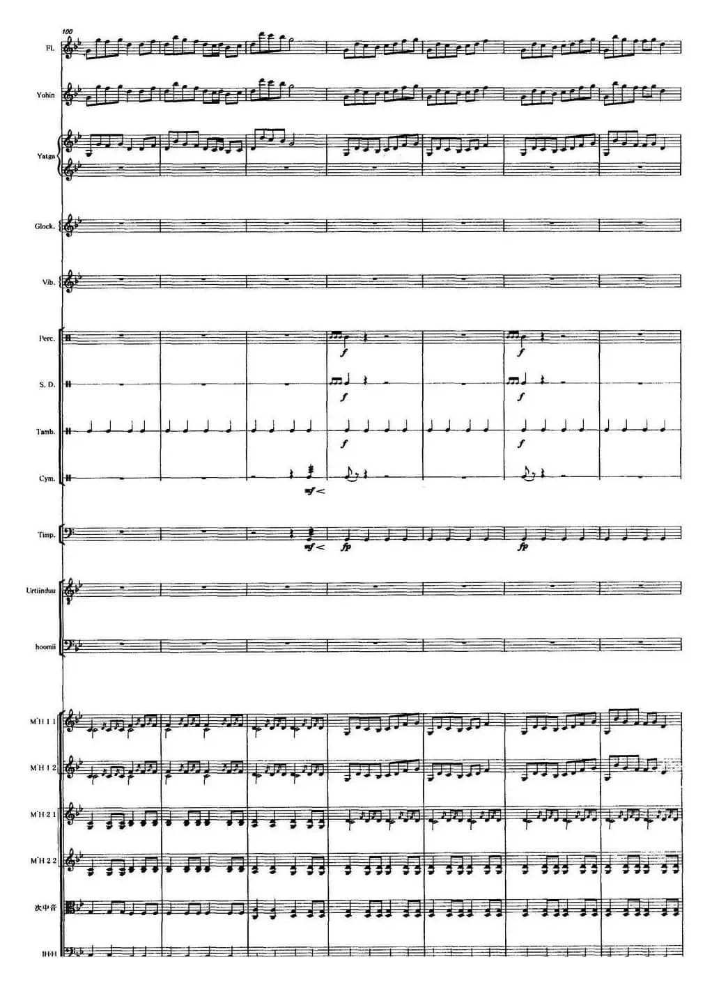 吉祥内蒙古（马头琴+民乐队合奏总谱）