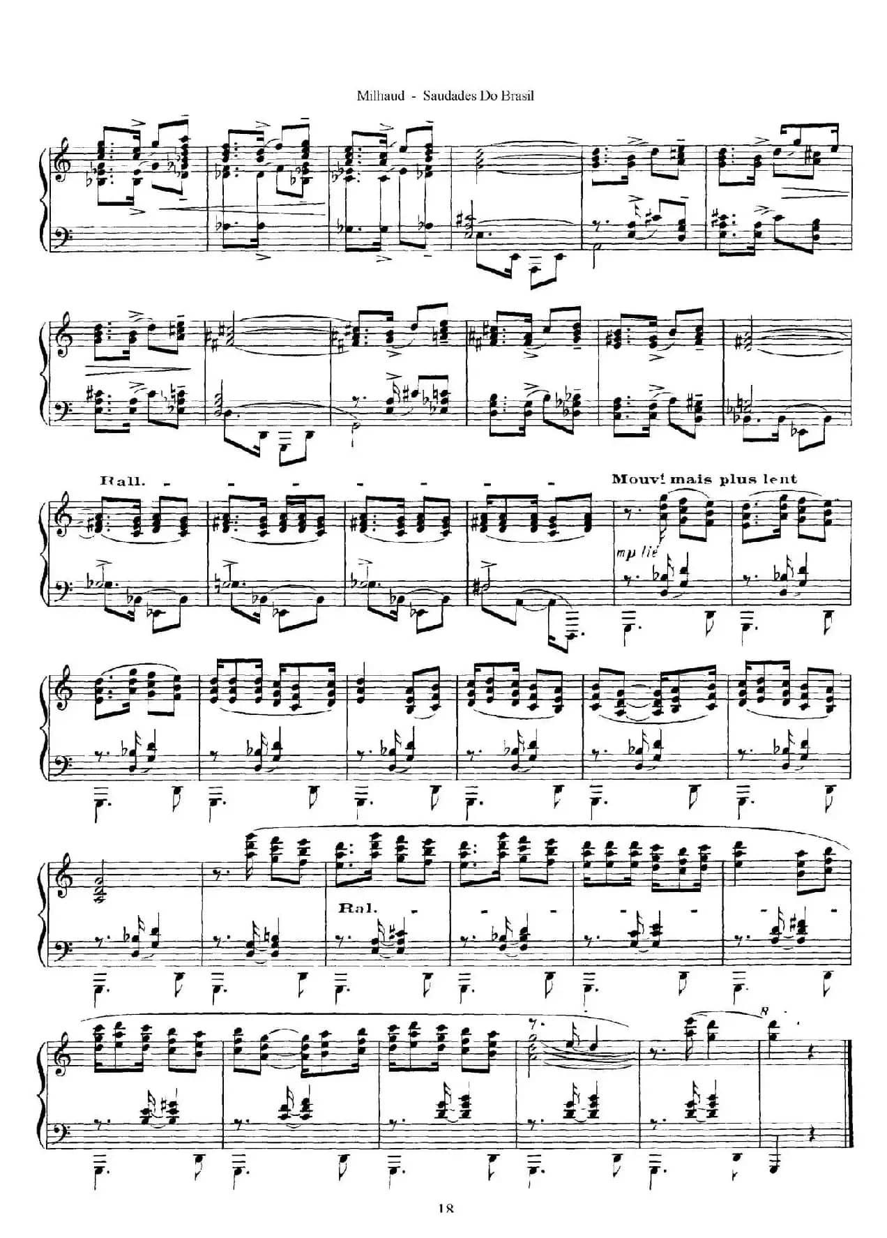 Saudados do Brasil Op.67(巴西回忆·Ⅸ)