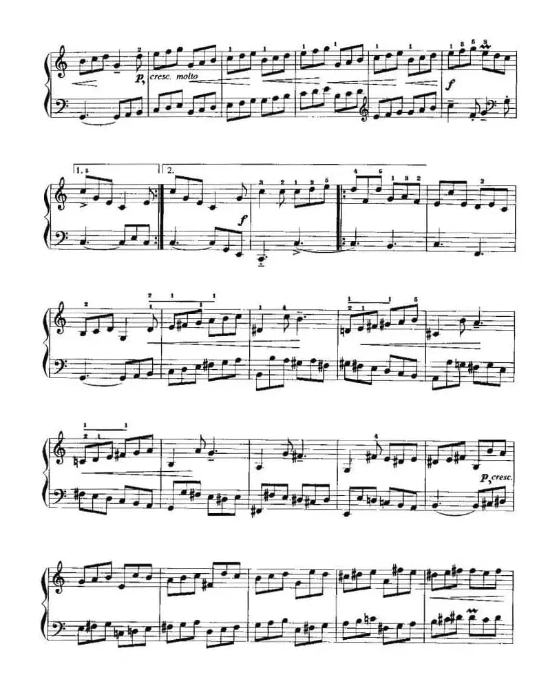 吉格（选自第二英国组曲）