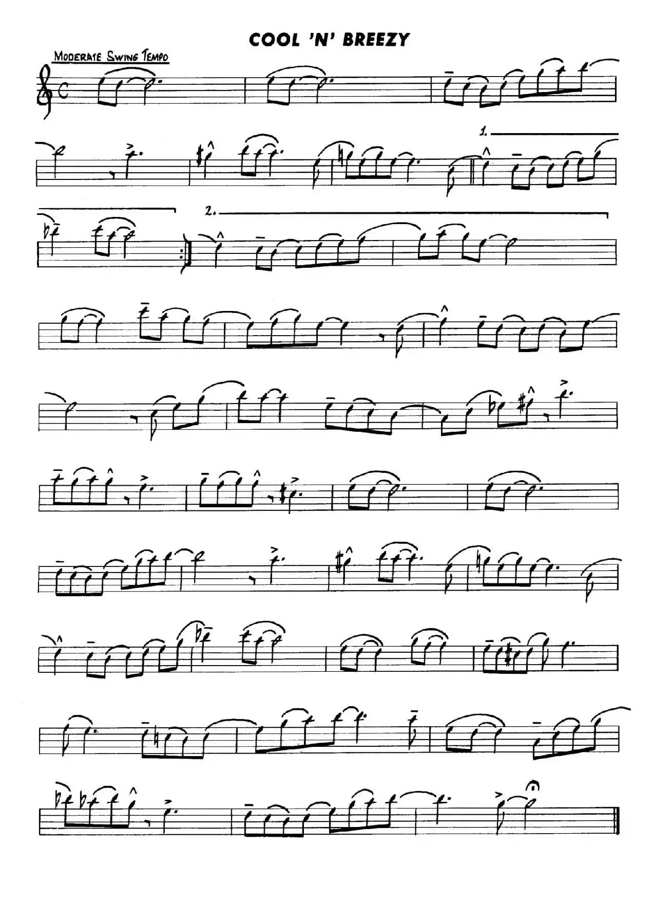 Basic Jazz Conception for sax