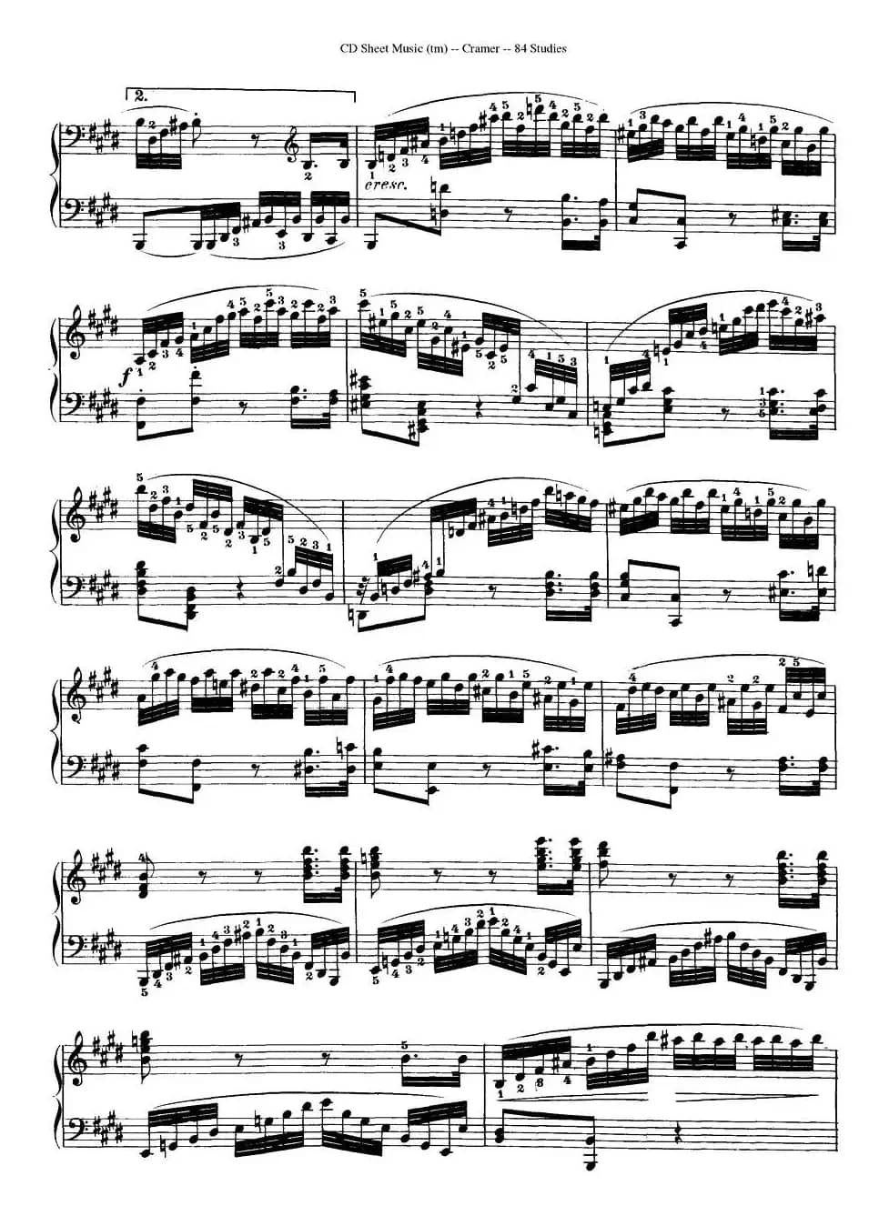 Cramer - 84 exercices（66—70）（克拉莫84首钢琴练习曲）