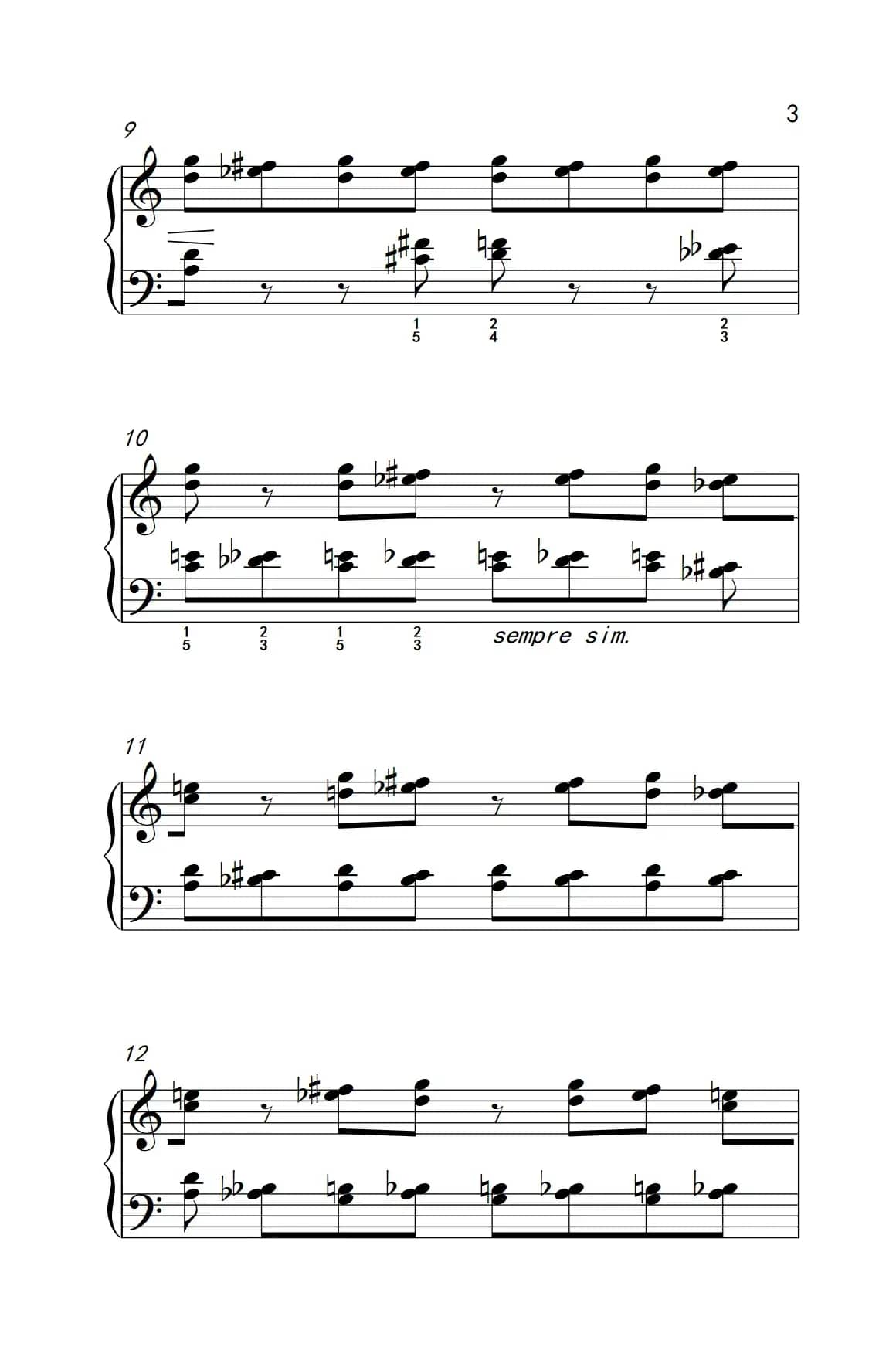 无穷动（巴托克 小宇宙 钢琴教程 5）