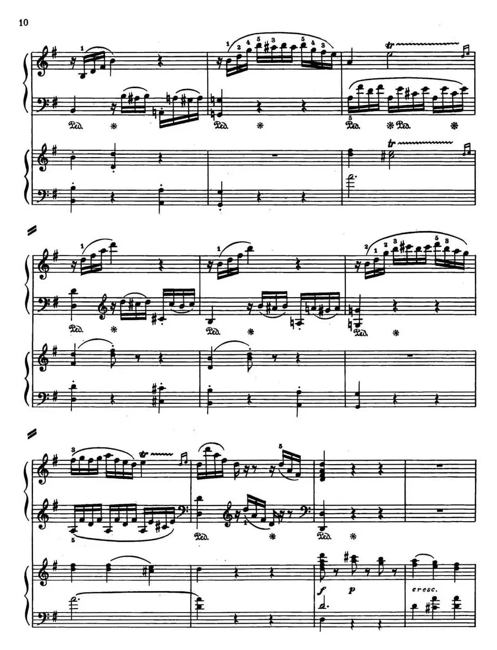 二十八部钢琴协奏曲 No.4