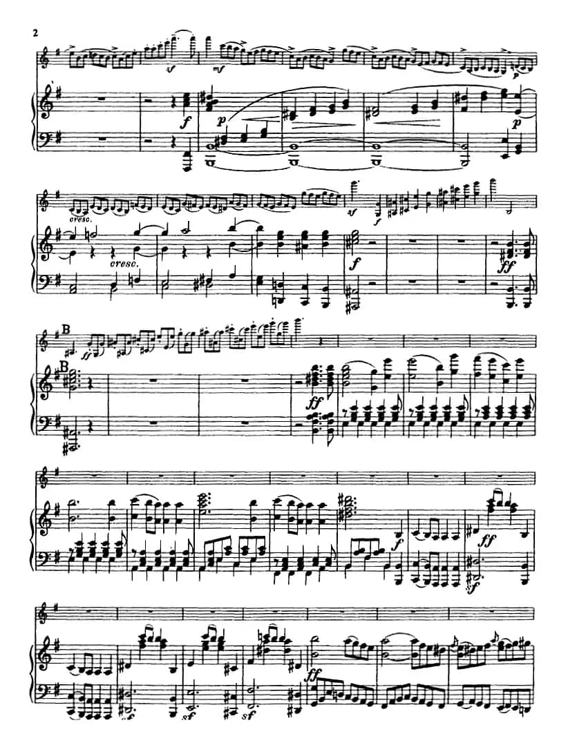 E小调协奏曲（Op.64）（小提琴+钢琴）