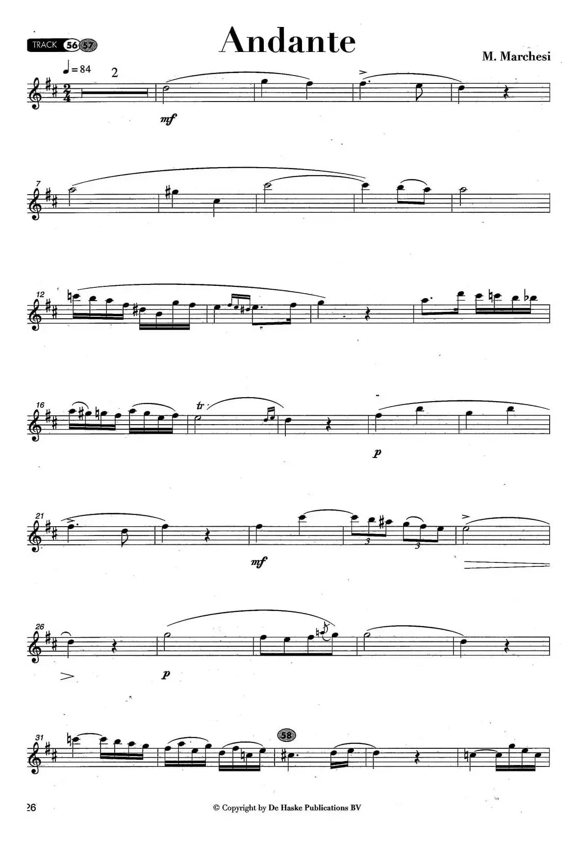 Andante（M·Marchesi作曲版）