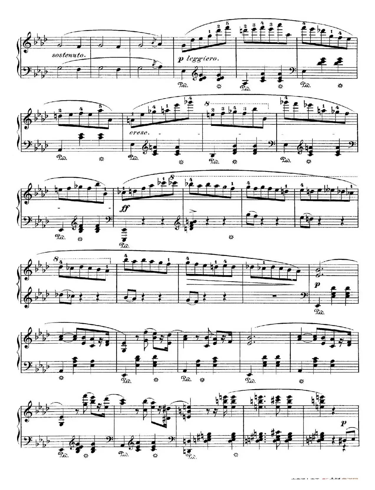 Grande Valse in A-flat Major Op.42(降A大调华丽圆舞曲)