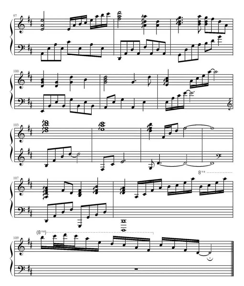 最爱（钢琴伴奏谱）