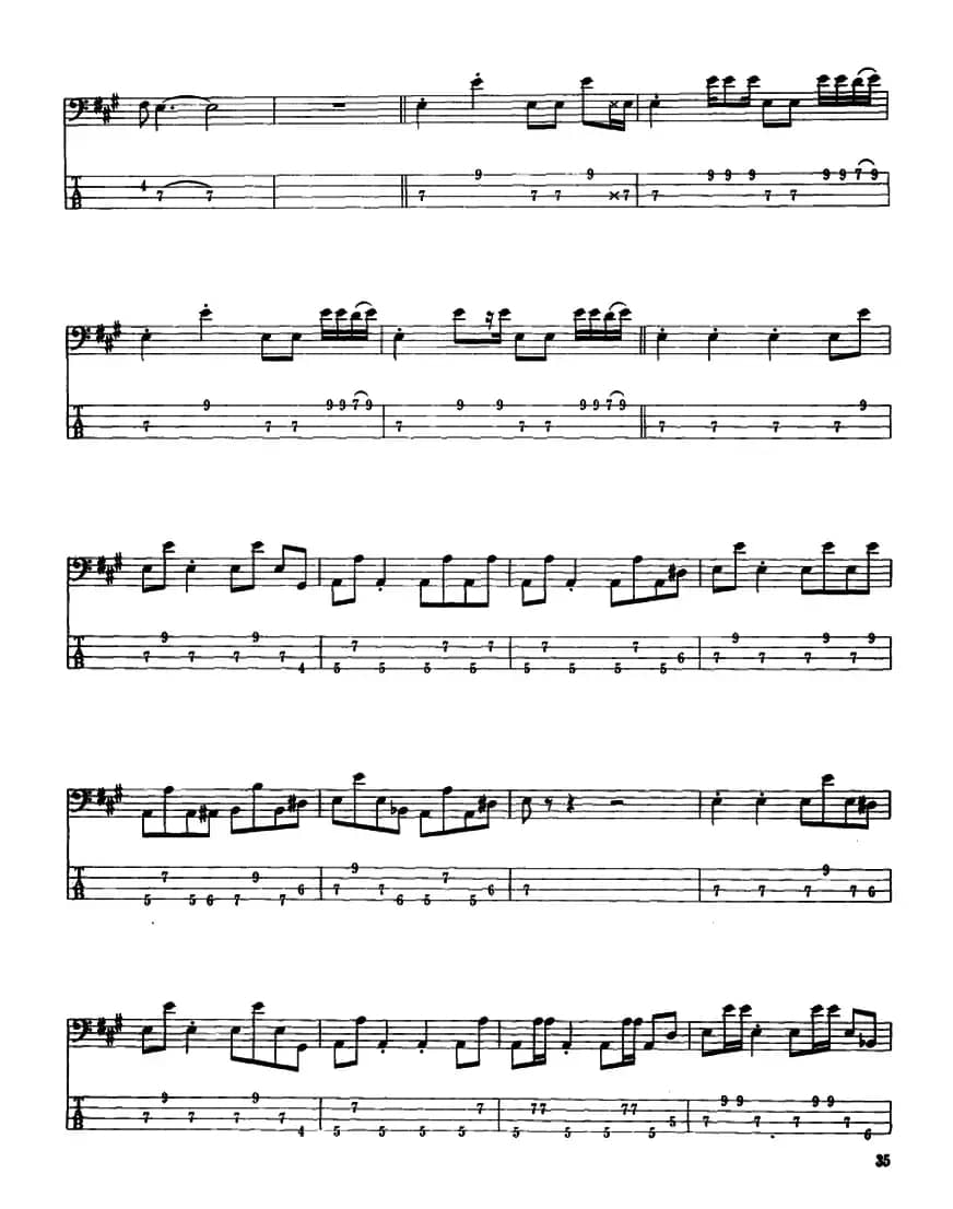 电贝司专业等级第五级(三、自选曲目)