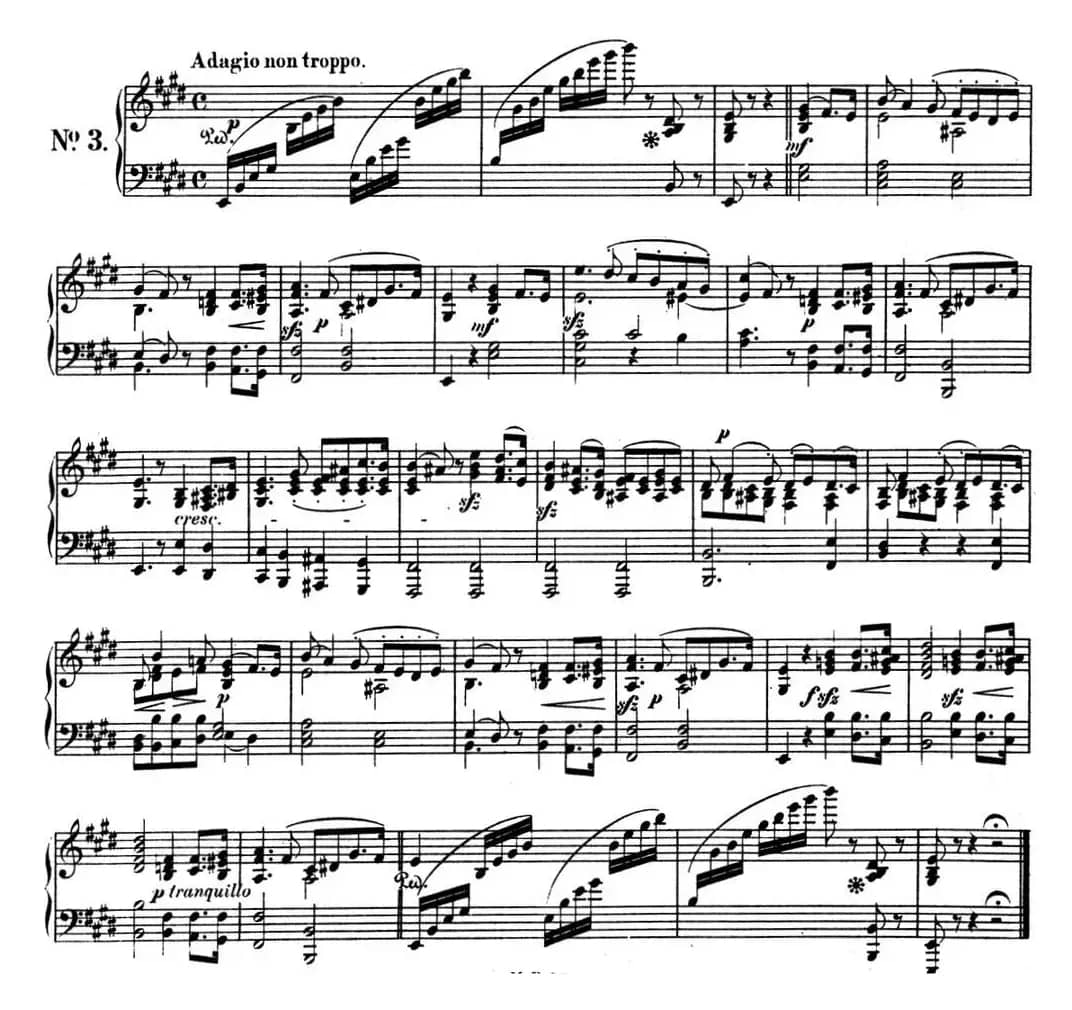 门德尔松无词歌Op.30（NO.3）