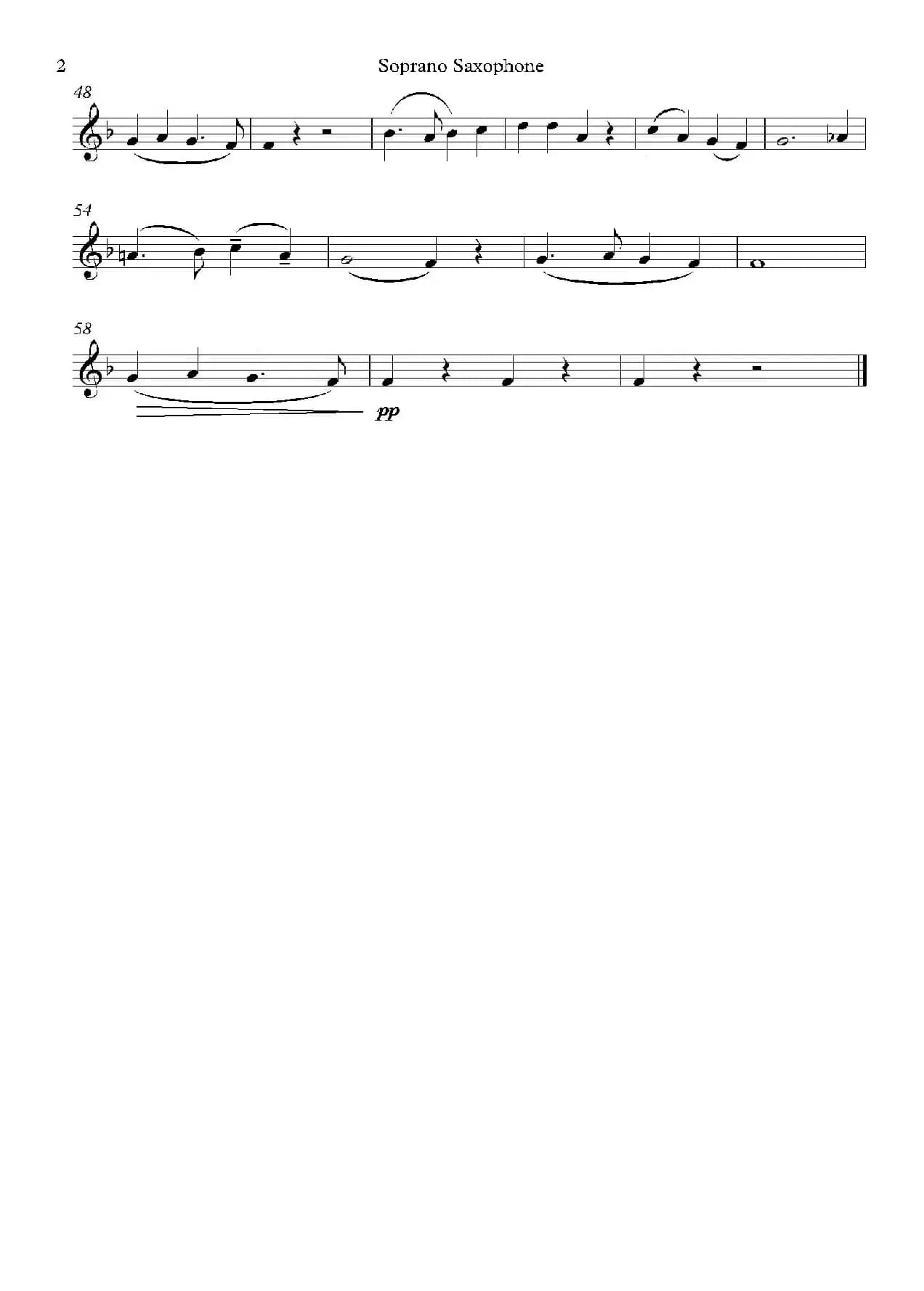 Midwinter Carol（四重奏分谱）