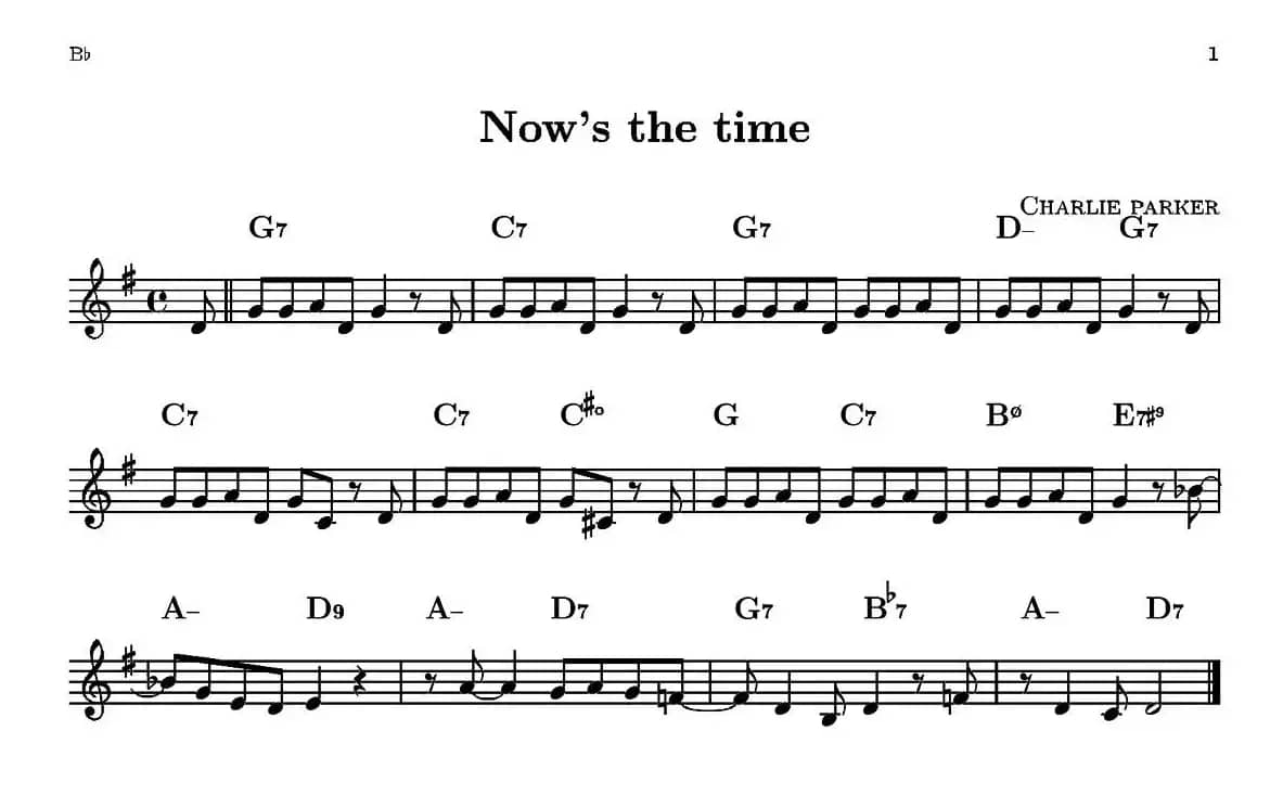 Now's The Time（单簧管）