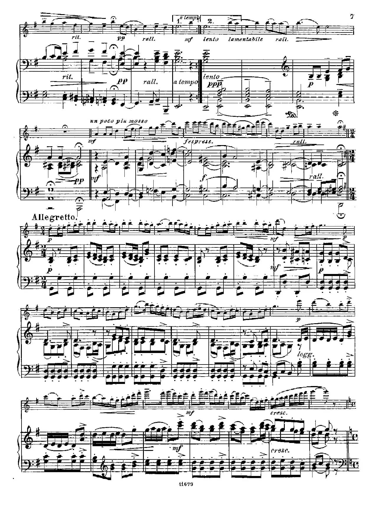 Fantaisies nationales. Ecossais. （Op.59 No.2）（长笛+钢琴伴奏）