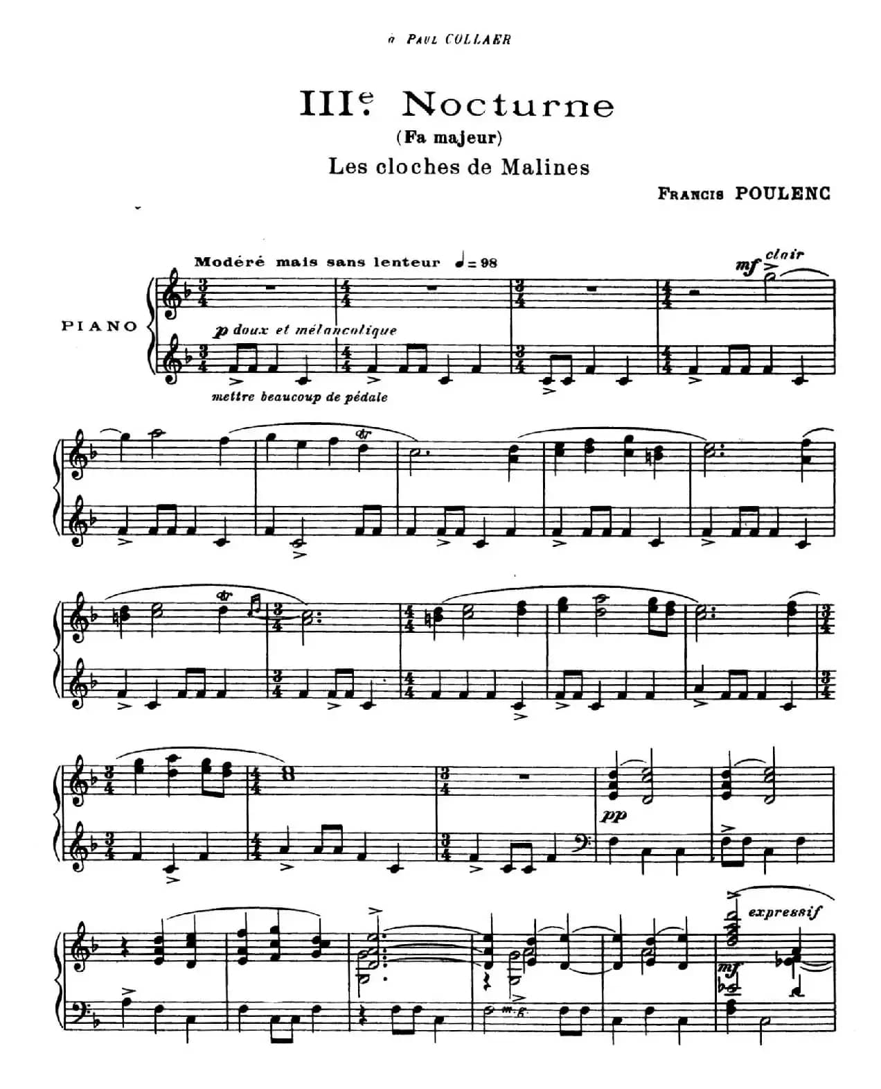 Eight Nocturnes (8首夜曲·Ⅲ)