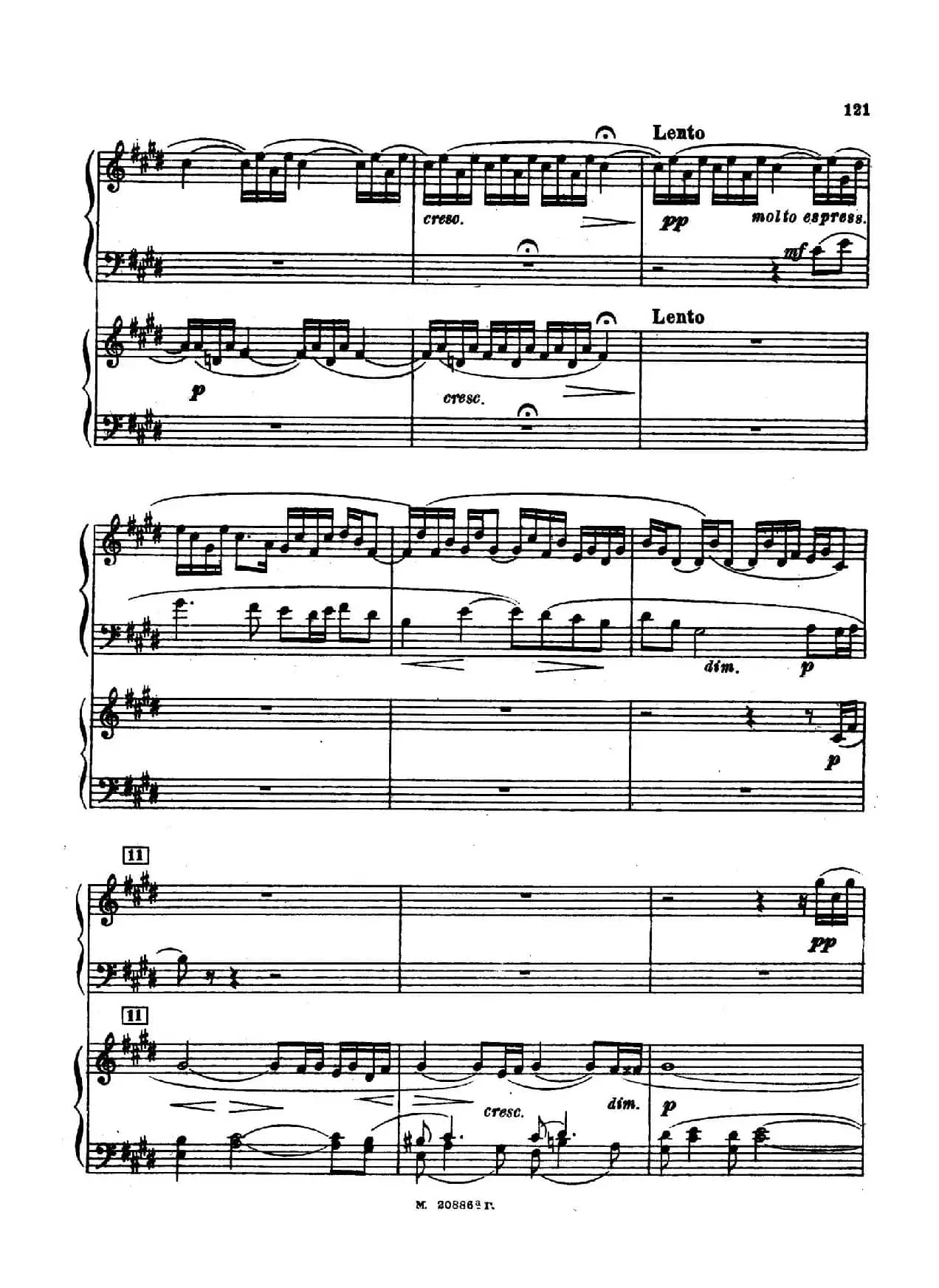 交响舞曲 Symphonic Dance Op.45（双钢琴）