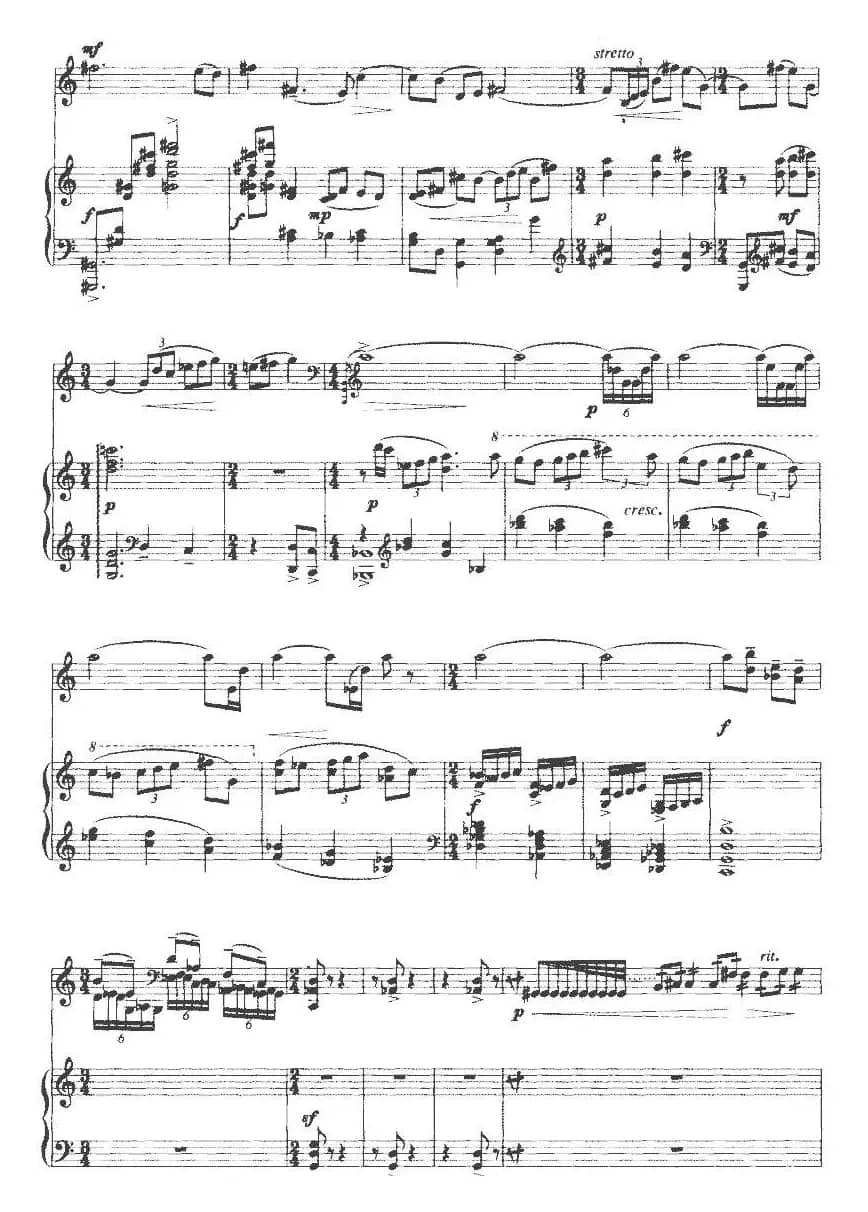 奏鸣曲第二乐章（大提琴+钢琴）