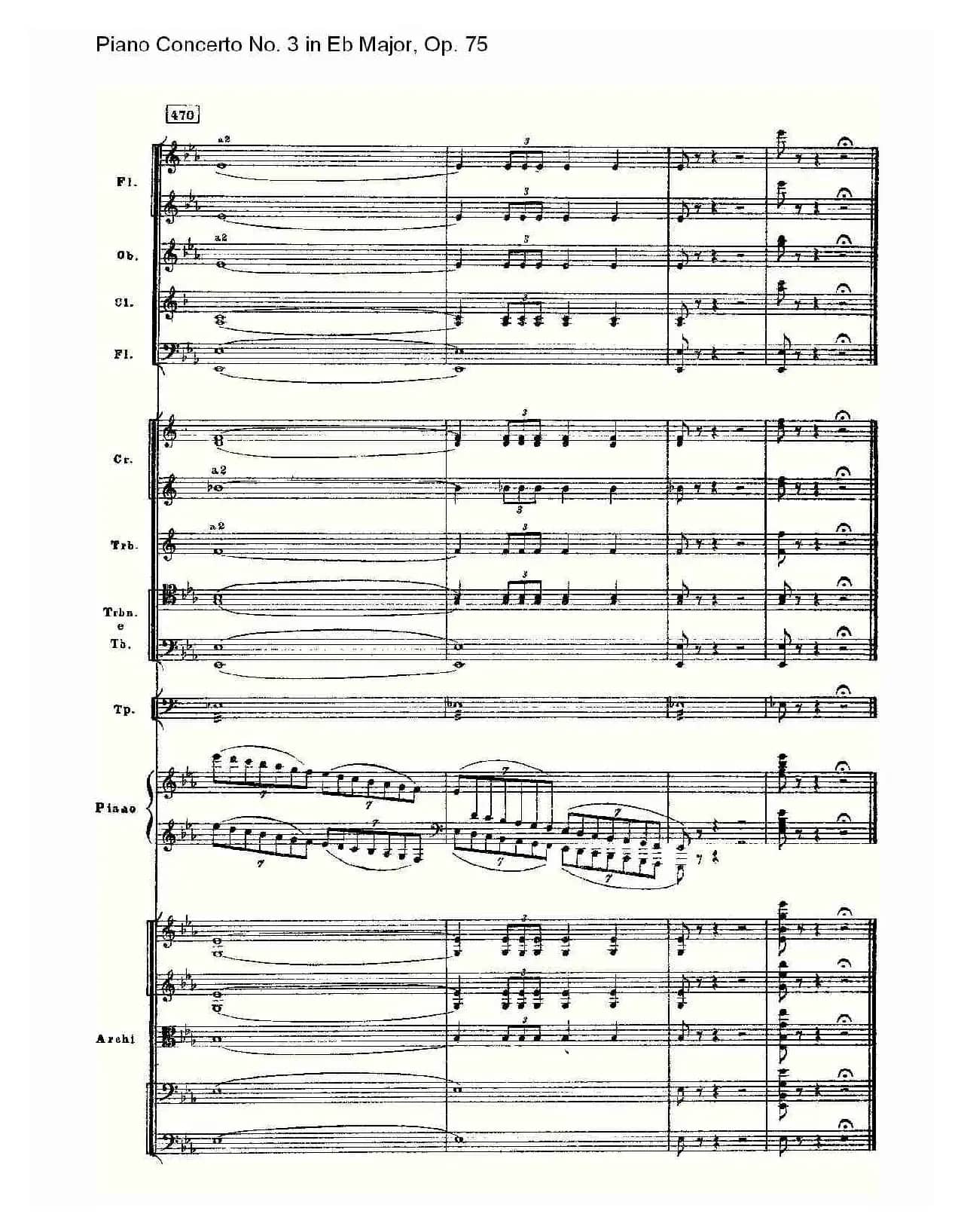 Piano Concerto No.3 in Eb Major, Op.75（Eb大调第三钢琴协奏）