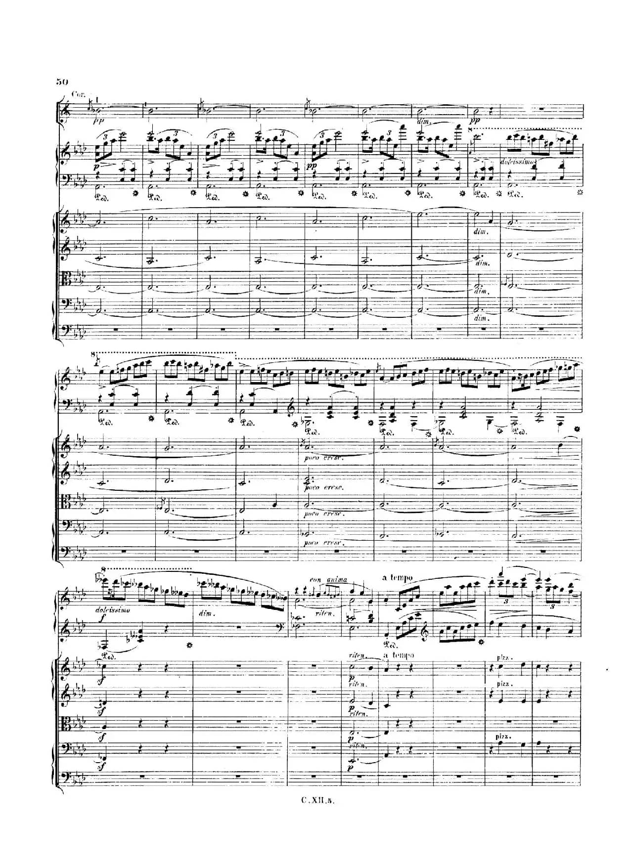 Piano Concerto No.2 in f Minor Op.21（f小调第二钢琴协奏曲·总谱）