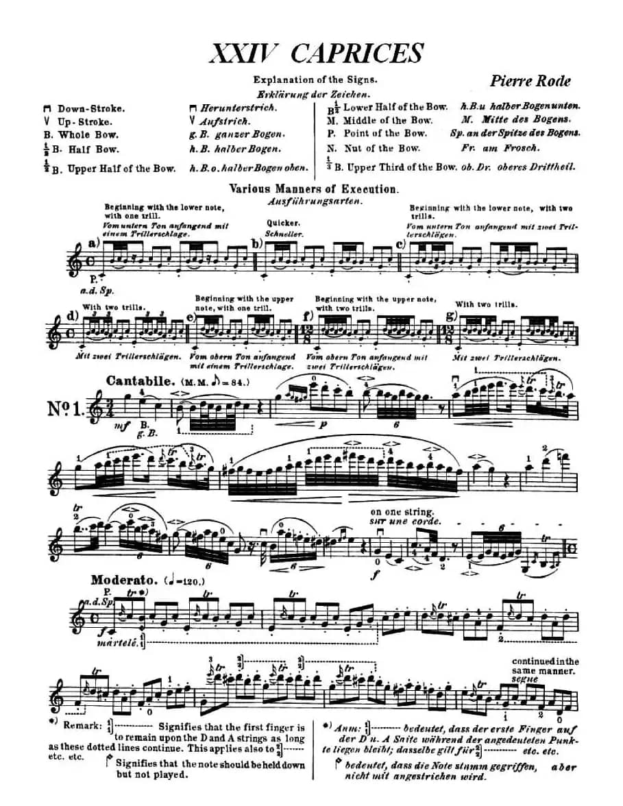 24首小提琴练习曲之1