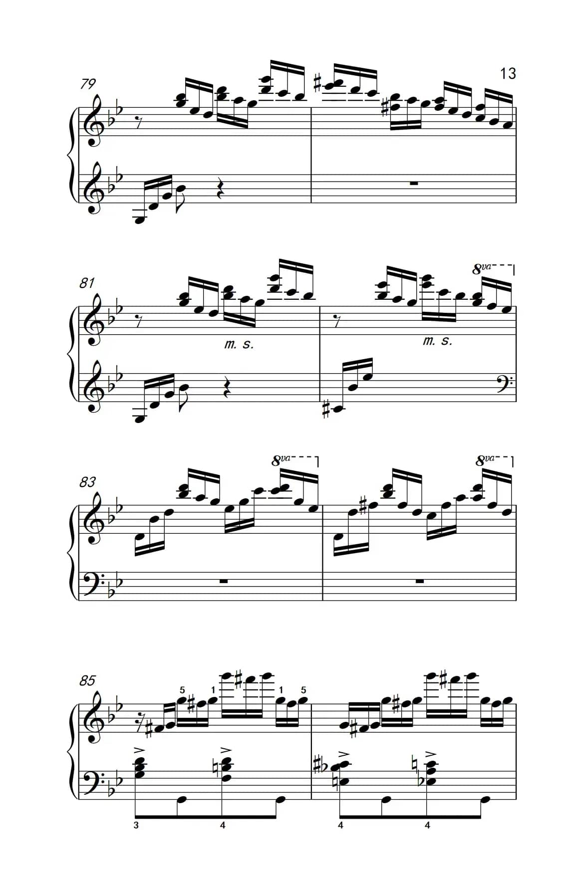 莫什科夫斯基 钢琴练习曲（第二首）