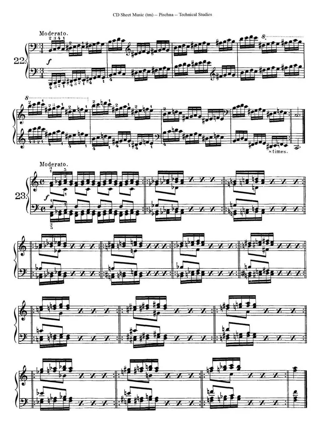 Technical Studies 60 Progressive Exercises(60首钢琴循序渐进练习曲 P31——40)