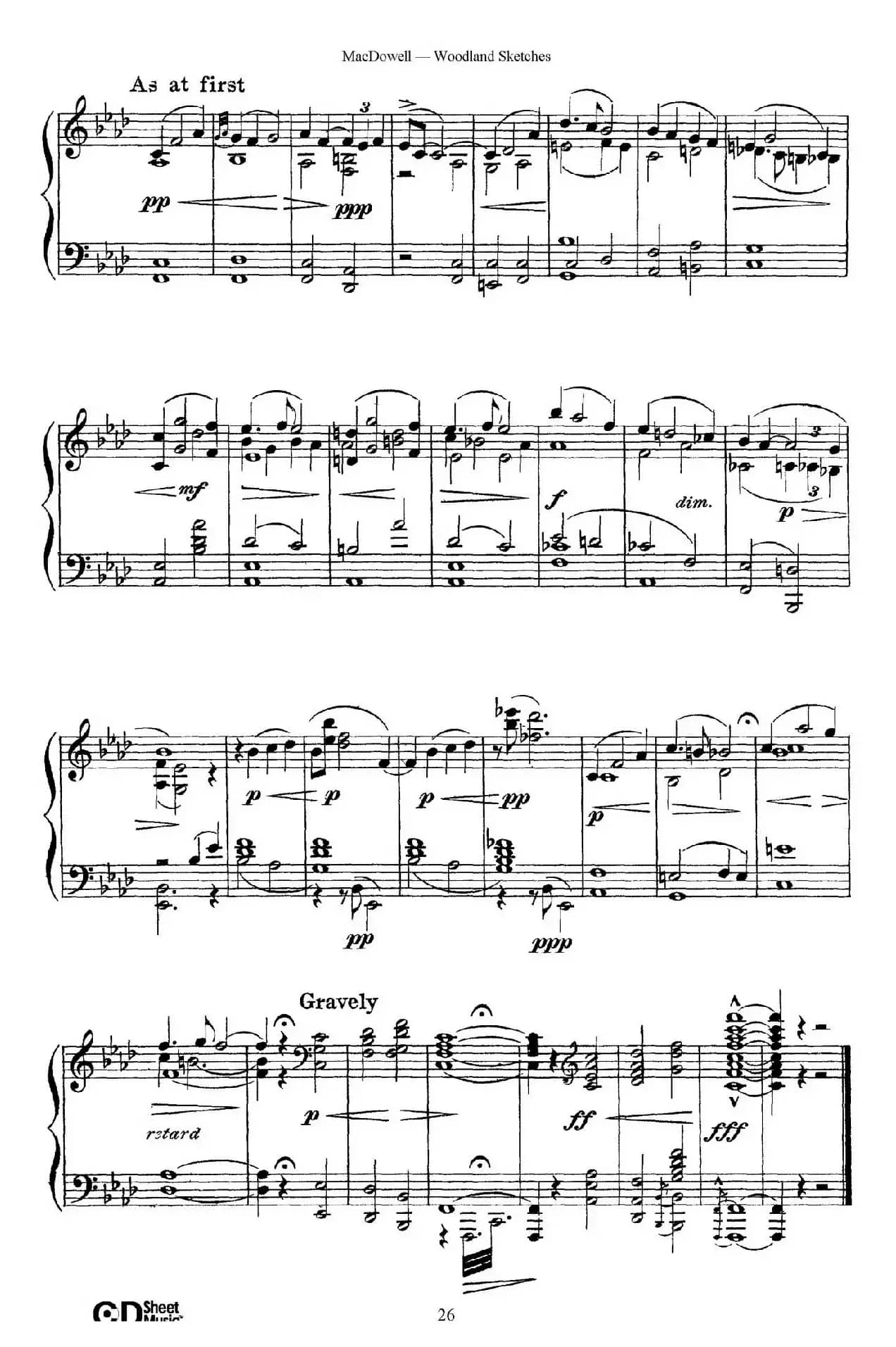 Woodland Sketches Op.51（森林素描·10）