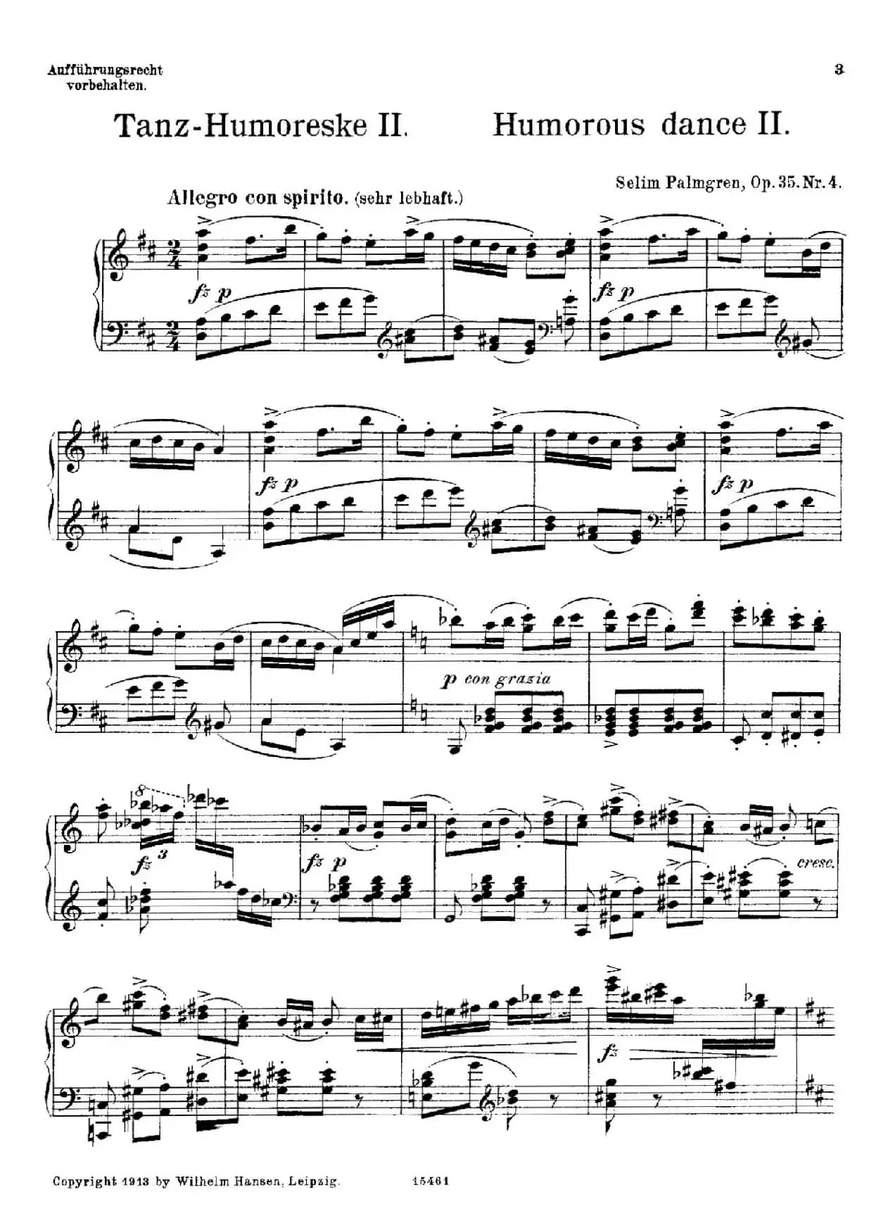 4 Sketches Op.35（4首素描·4）