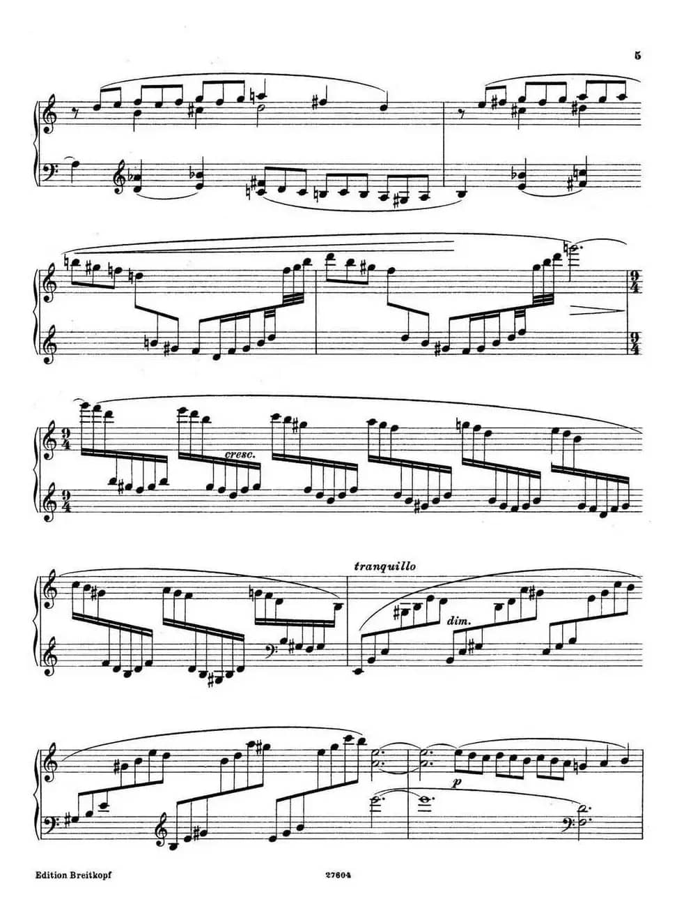 4 Lyric Pieces Op·74（4首抒情小品·1）