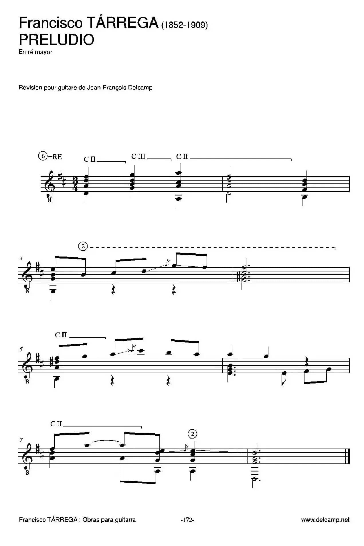 《塔雷加作品全集》第10部分（古典吉他）