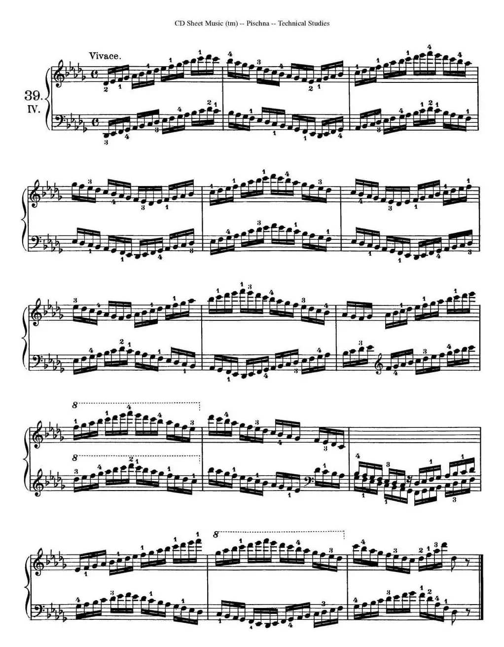 Technical Studies 60 Progressive Exercises (60首钢琴循序渐进练习曲 P61——70)