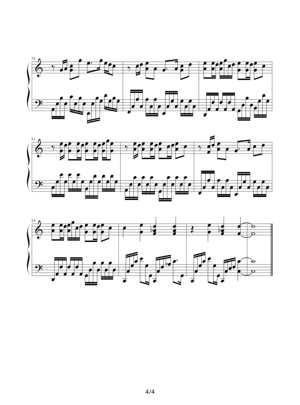 发如雪（《蛐蛐钢琴网》2个版本）