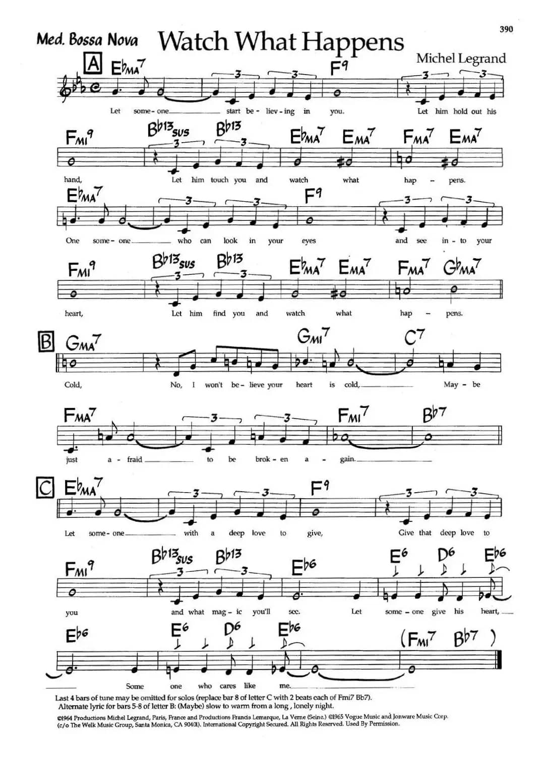 Watch What Happens（爵士钢琴曲）