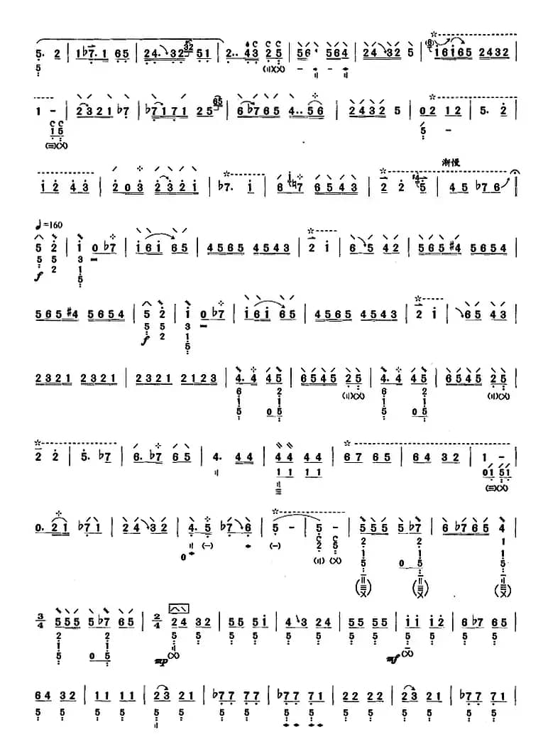 琵琶考级教材八级：渭水情