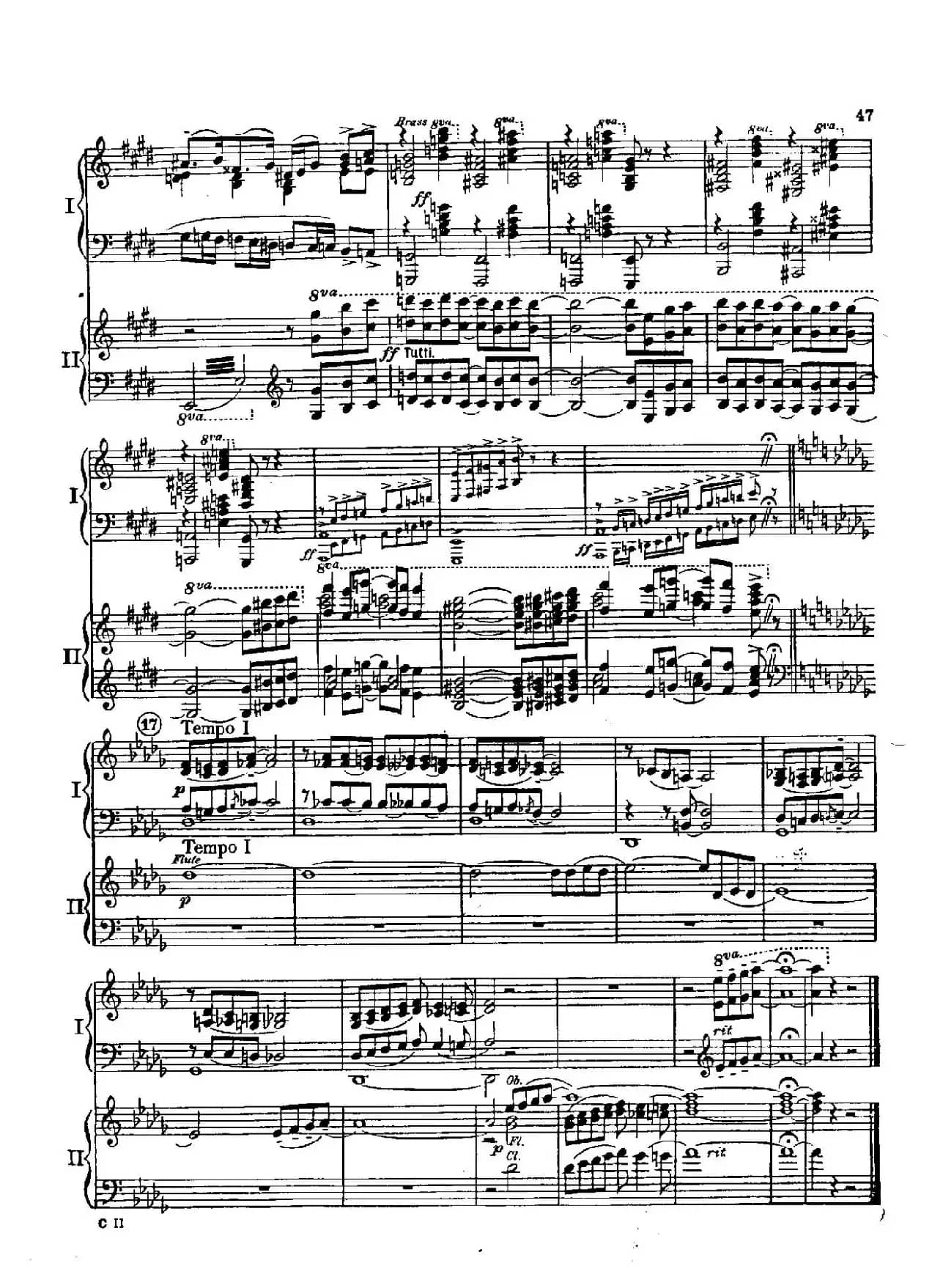 F大调爵士钢琴协奏曲（美版双钢琴原谱 P41—50）