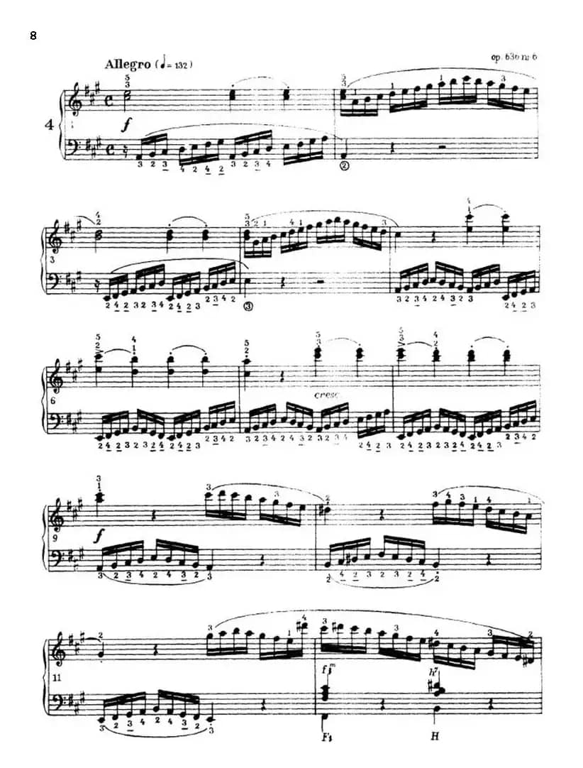 《车尔尼手风琴练习曲集》第Ⅲ册（P1—25）